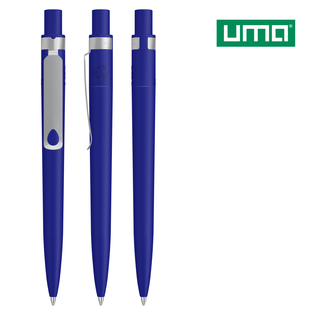 UMA RECYCLED PET PEN CORE F Druckkugelschreiber – Dunkelblau