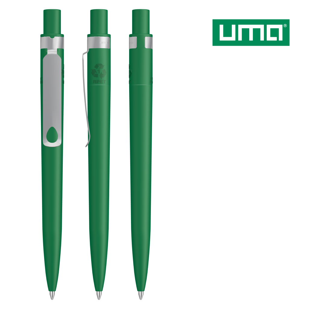 UMA RECYCLED PET PEN CORE F Druckkugelschreiber – Dunkelgrün
