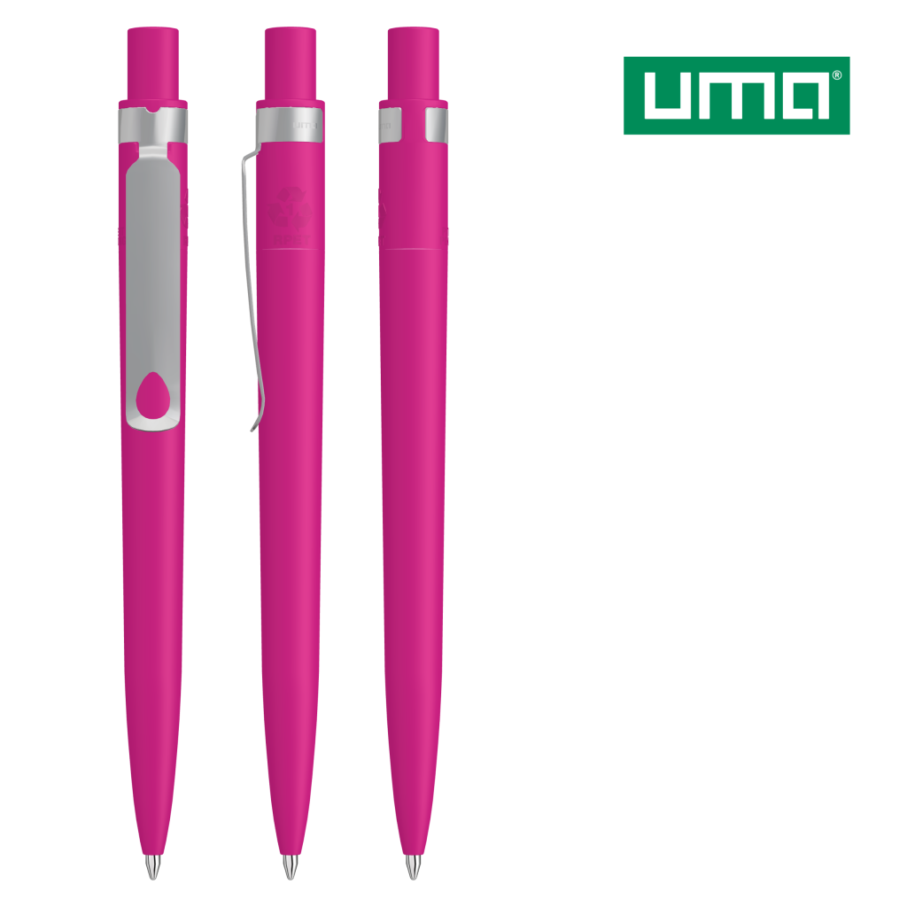 UMA RECYCLED PET PEN CORE F Druckkugelschreiber – Magenta