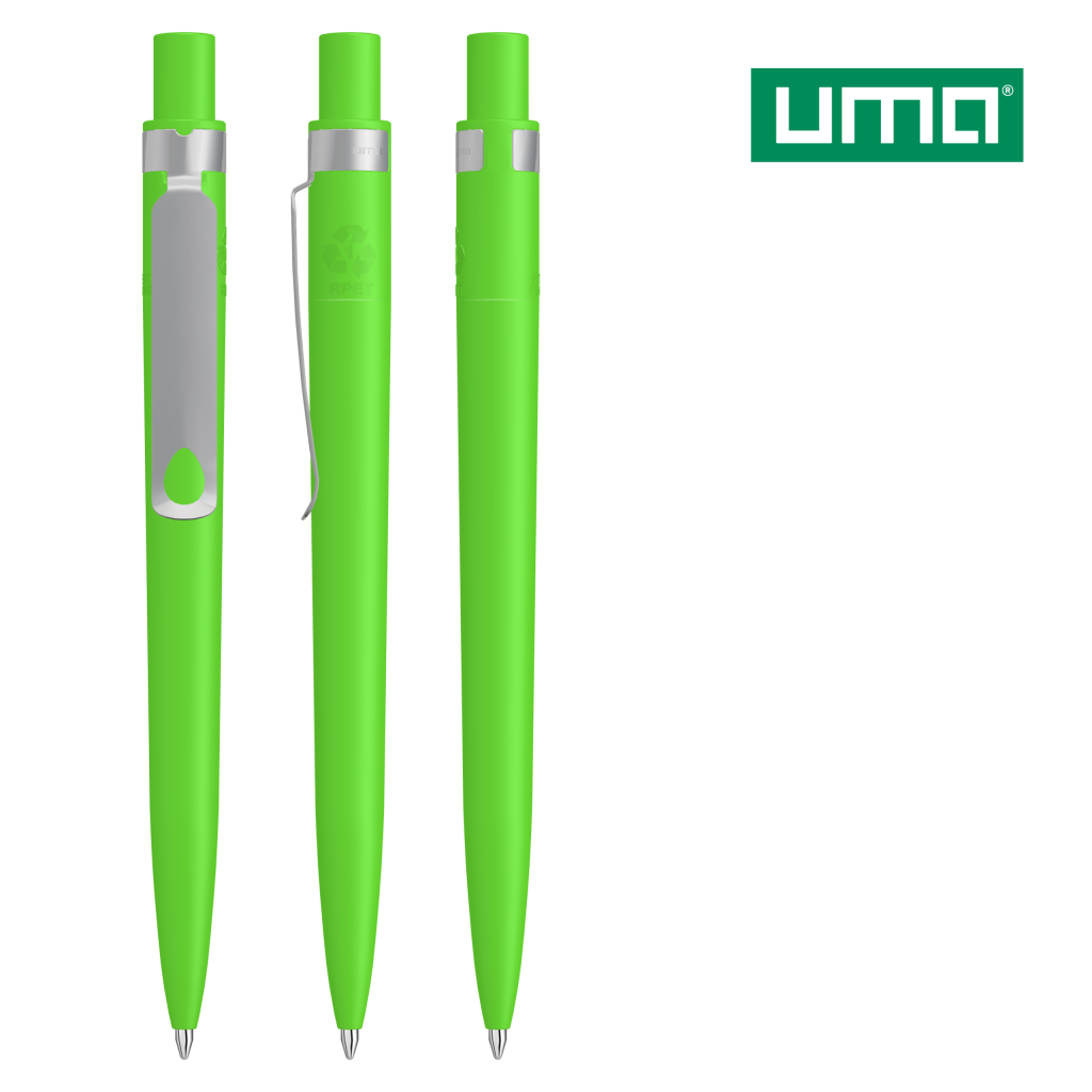 UMA RECYCLED PET PEN CORE F Druckkugelschreiber – Mittelgrün