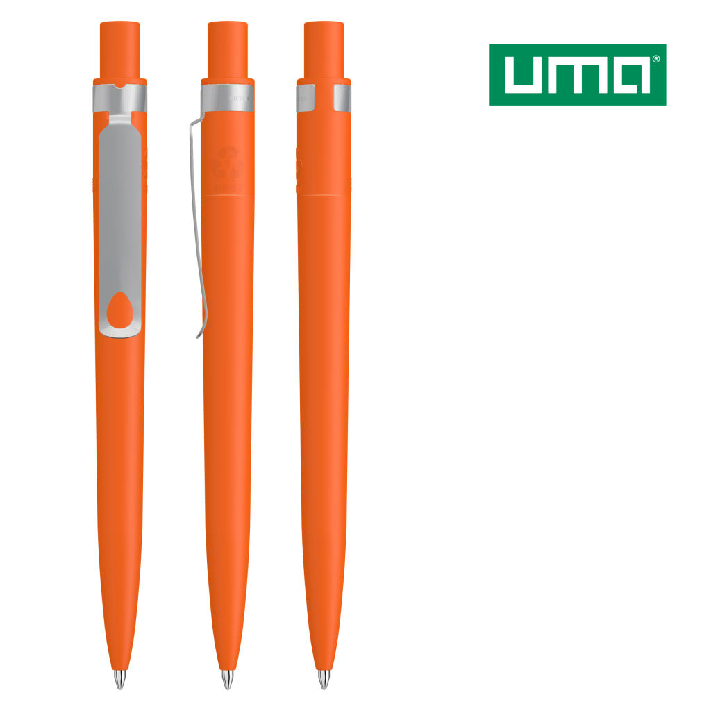 UMA RECYCLED PET PEN CORE F Druckkugelschreiber – Orange