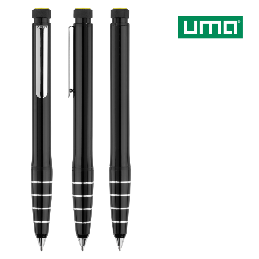 UMA 2in1 Drehkugelschreiber – Schwarz