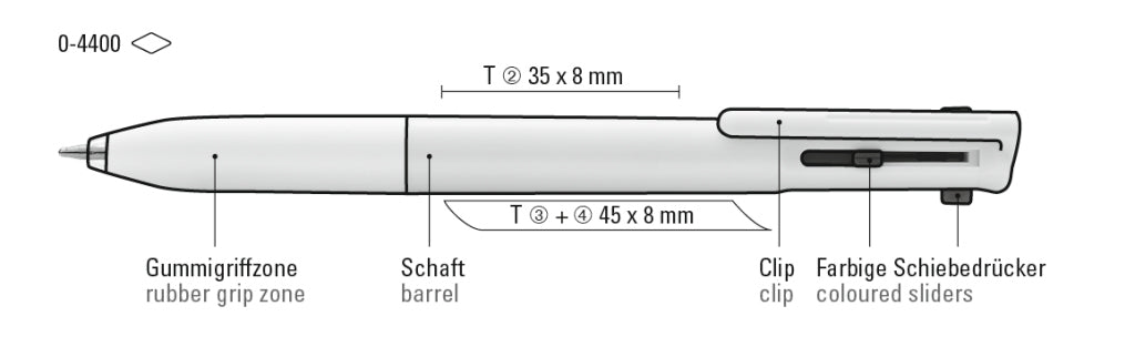 UMA 4TunePen Druckkugelschreiber – Druckskizze
