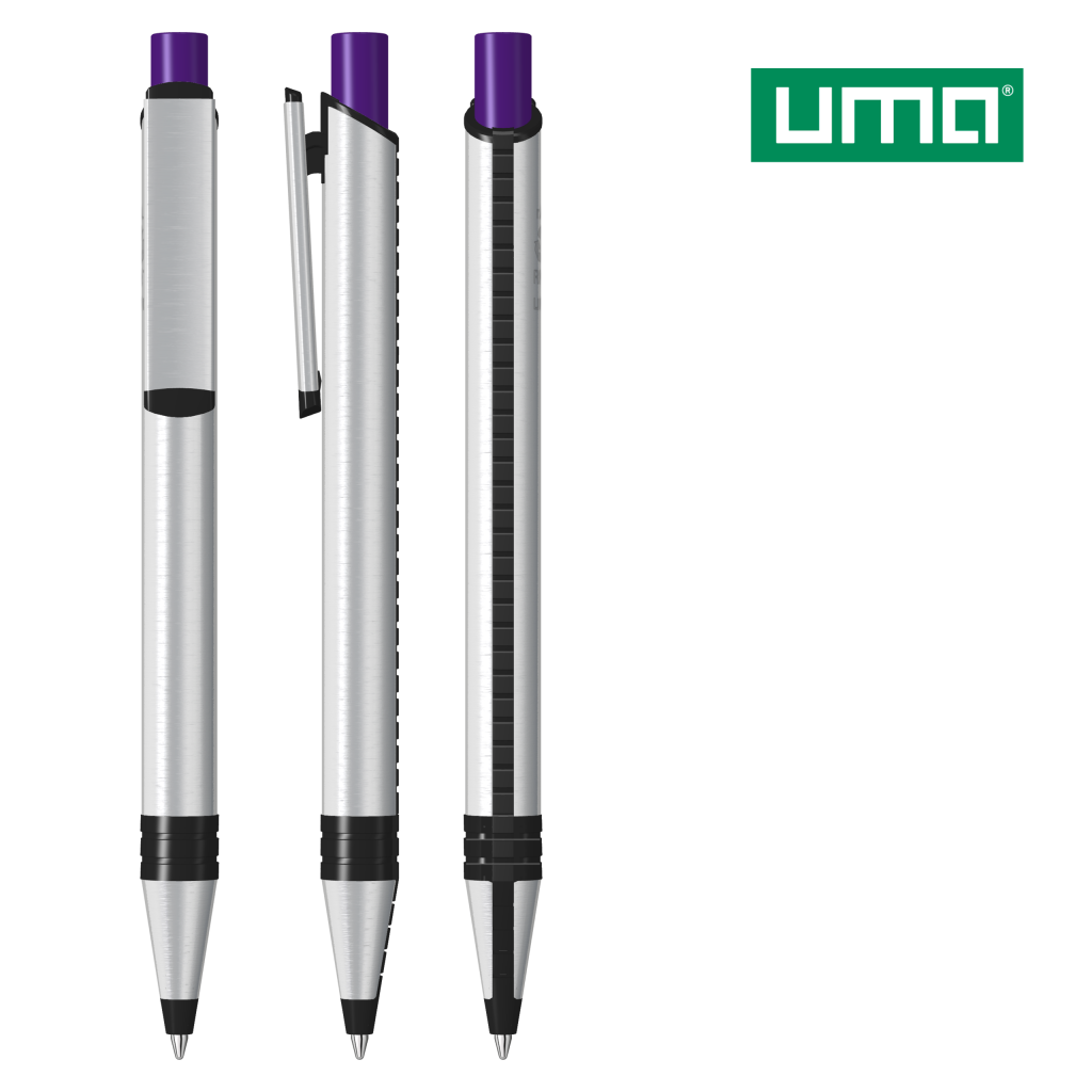 UMA RECYCLED PET PEN ALUMA Druckkugelschreiber – Dunkelviolett