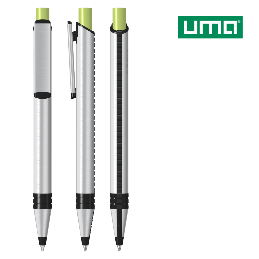 UMA RECYCLED PET PEN ALUMA Druckkugelschreiber – Hellgrün