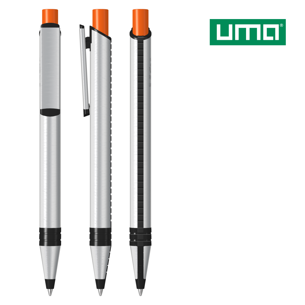 UMA RECYCLED PET PEN ALUMA Druckkugelschreiber – Orange