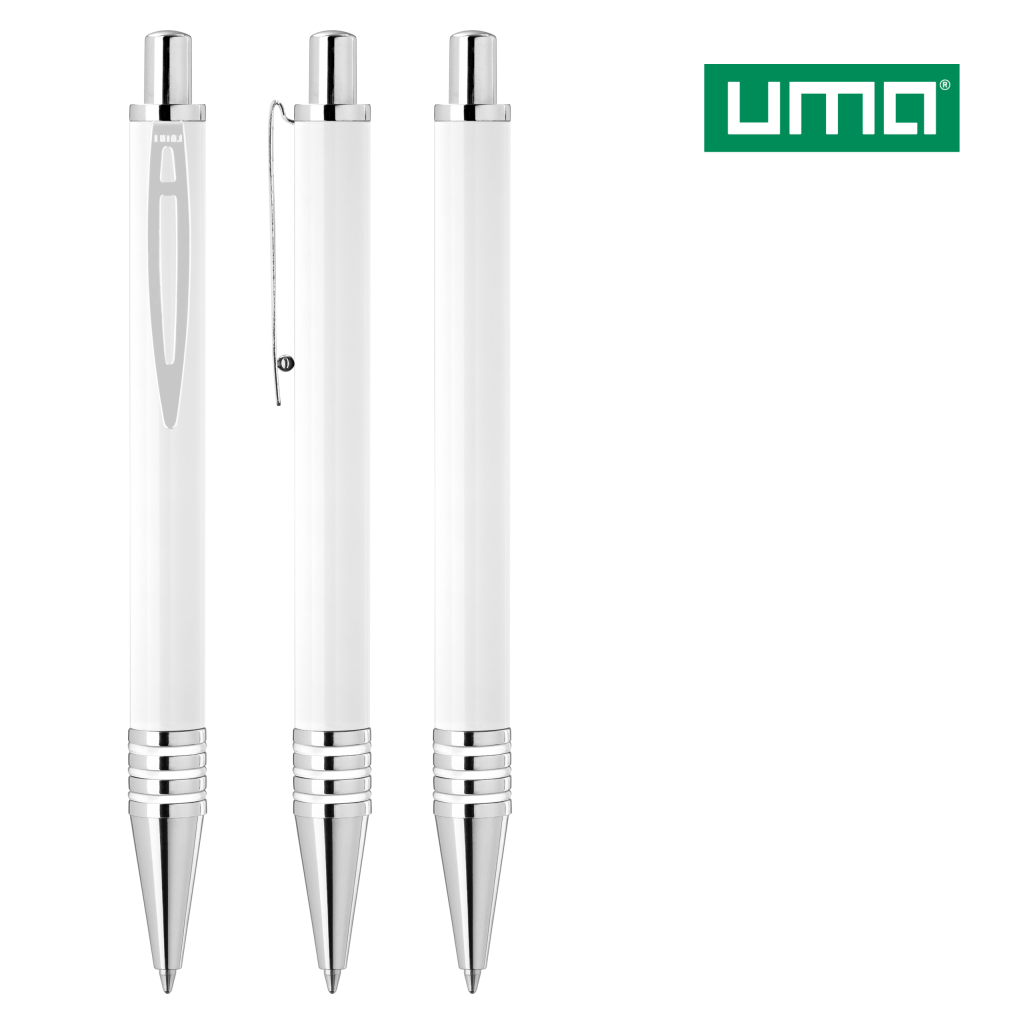 UMA SUPREME Druckkugelschreiber – Weiß