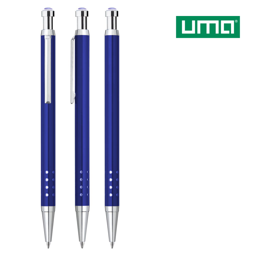 UMA SLIMLINE DOM Druckkugelschreiber – Blau