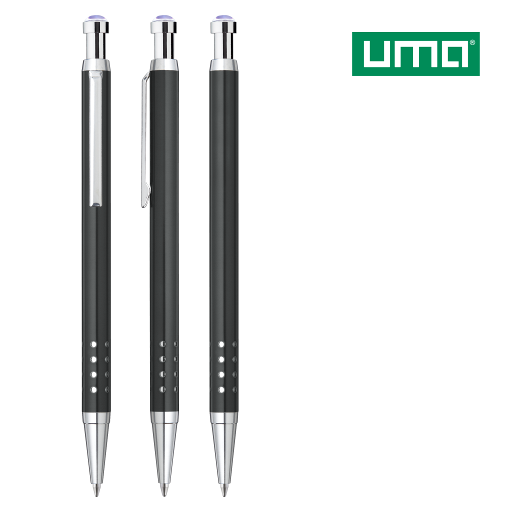 UMA SLIMLINE DOM Druckkugelschreiber – Schwarz