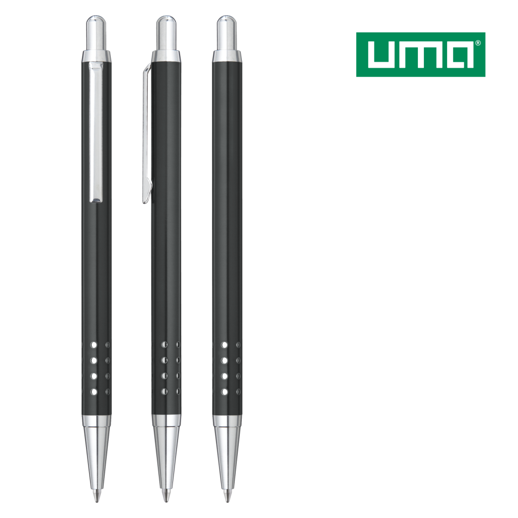 UMA SLIMLINE Druckkugelschreiber – Schwarz