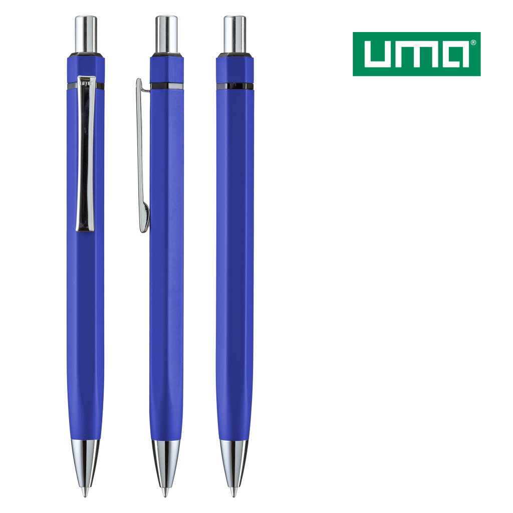 UMA SIX Druckkugelschreiber – Mittelblau