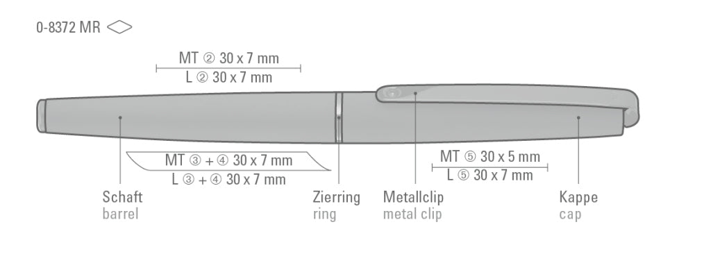 UMA ETERNITY MR Rollerball – Druckskizze