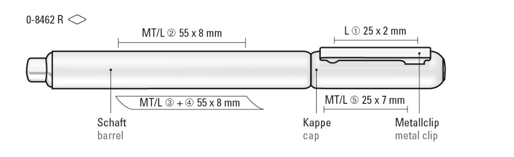 UMA ARC R Rollerball – Druckskizze