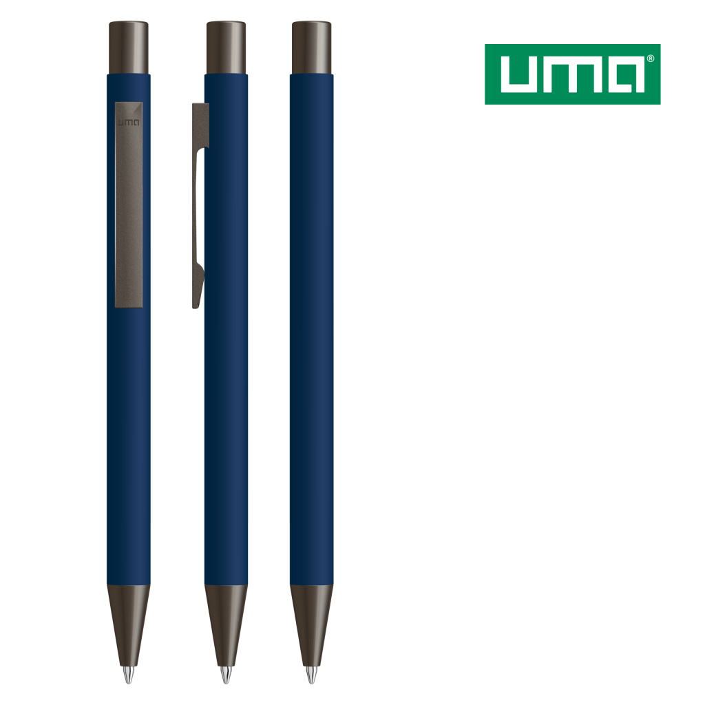 UMA STRAIGHT GUM Druckkugelschreiber – Dunkelblau