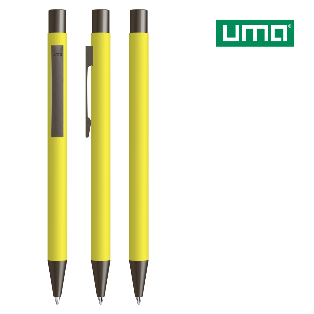 UMA STRAIGHT GUM Druckkugelschreiber – Gelb
