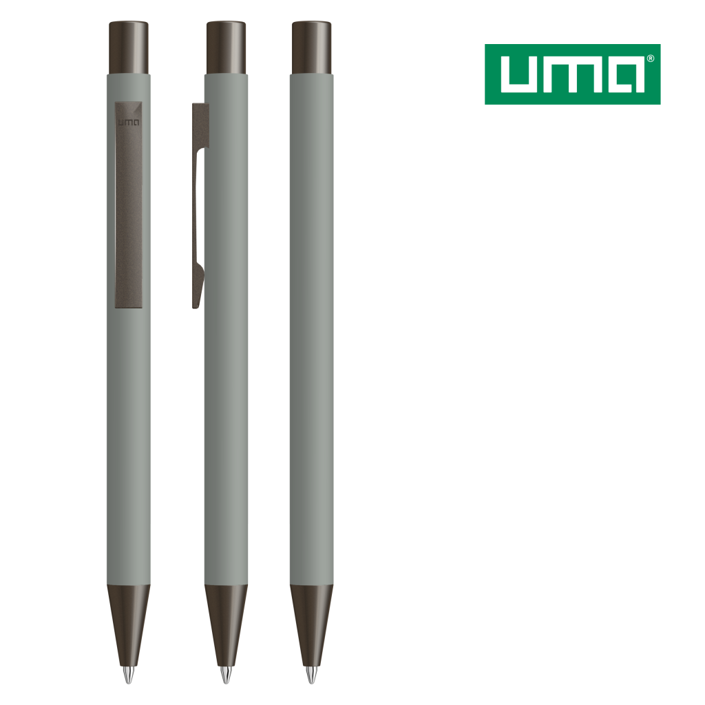 UMA STRAIGHT GUM Druckkugelschreiber – Grau