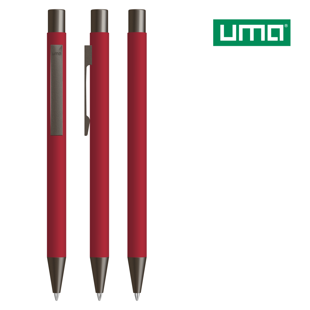 UMA STRAIGHT GUM Druckkugelschreiber – Rot