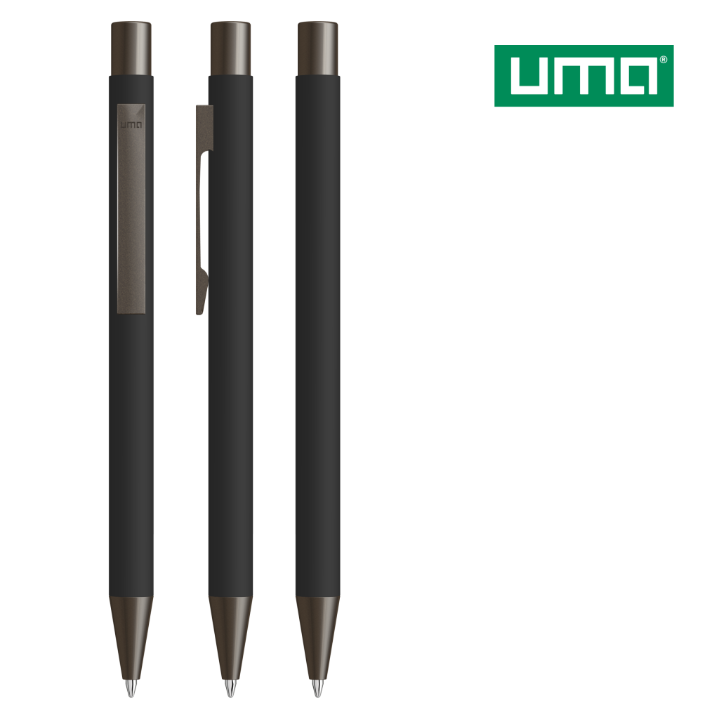 UMA STRAIGHT GUM Druckkugelschreiber – Schwarz