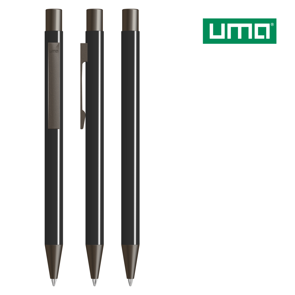 UMA STRAIGHT Druckkugelschreiber – Schwarz