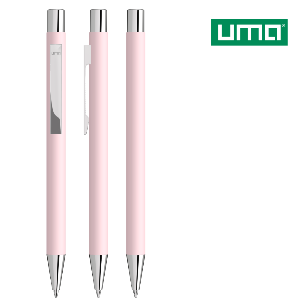 UMA STRAIGHT SI GUM Druckkugelschreiber – Pastell rosa