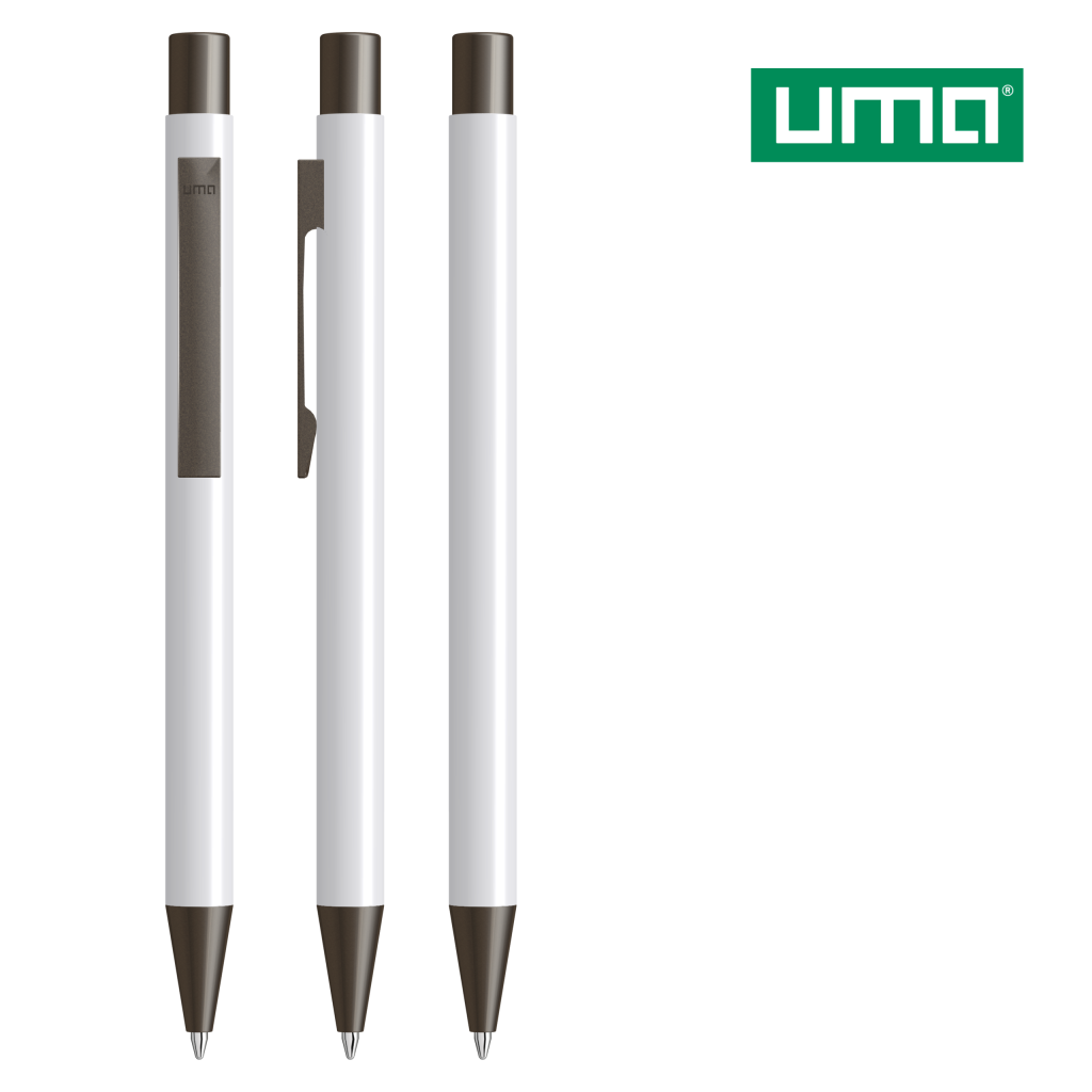 UMA STRAIGHT Druckkugelschreiber – Weiß