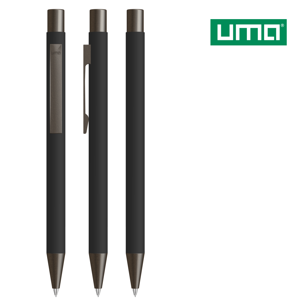 UMA STRAIGHT GUM B Druckbleistift – Schwarz