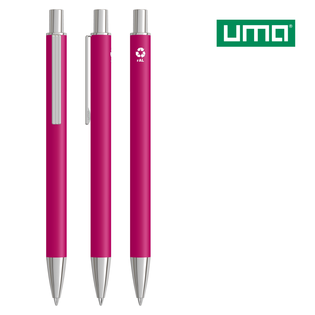 UMA GROOVE RECY Druckkugelschreiber – Magenta