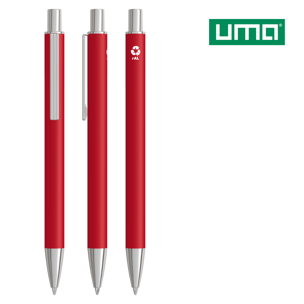 UMA GROOVE RECY Druckkugelschreiber – Rot
