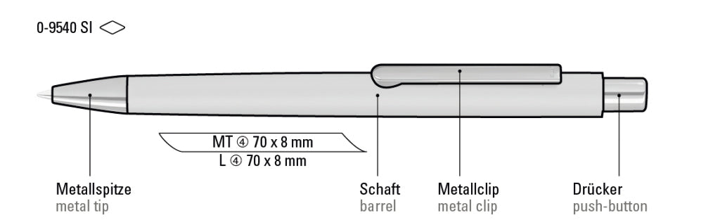 UMA ELLIPSE SI Druckkugelschreiber – Druckskizze