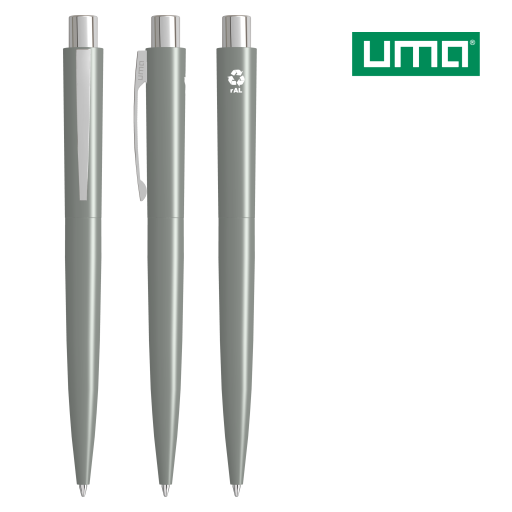 UMA LUMOS RECY Druckkugelschreiber – Grau