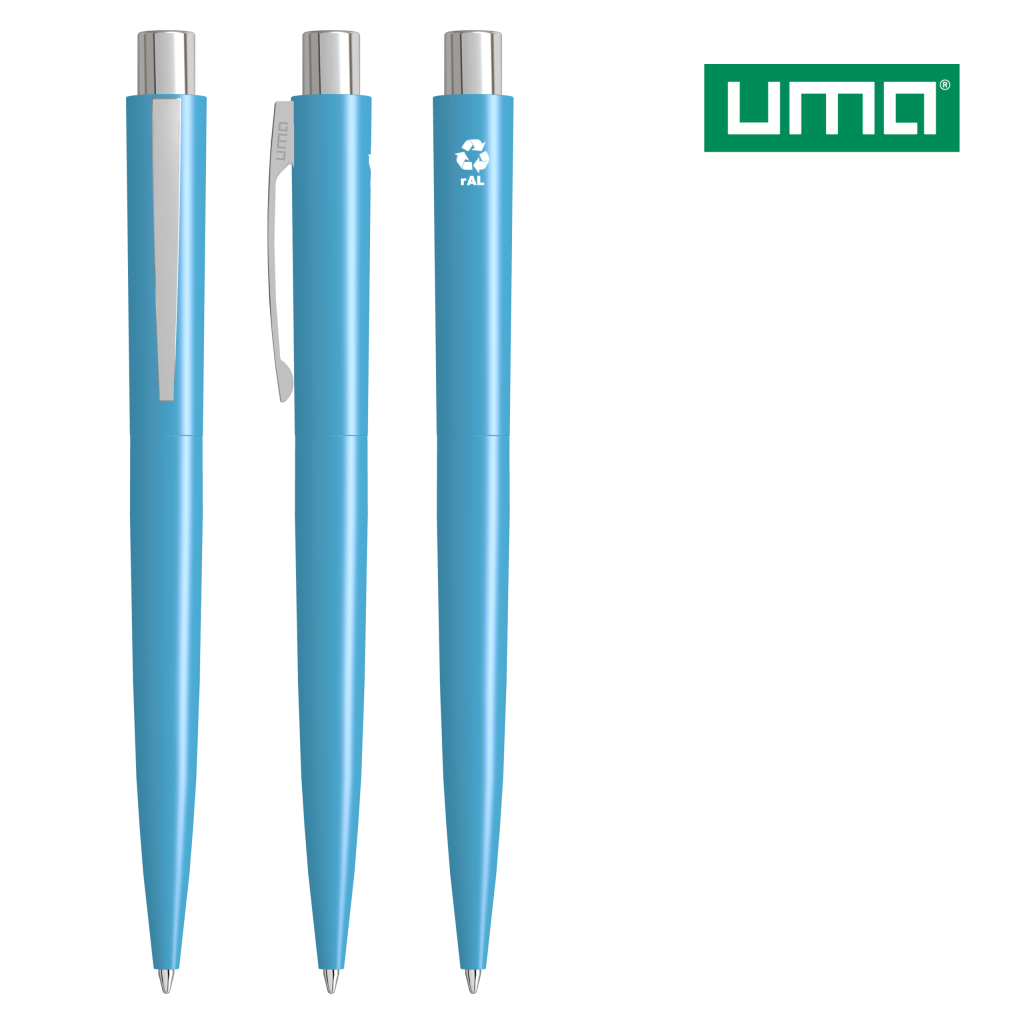 UMA LUMOS RECY Druckkugelschreiber – Hellblau