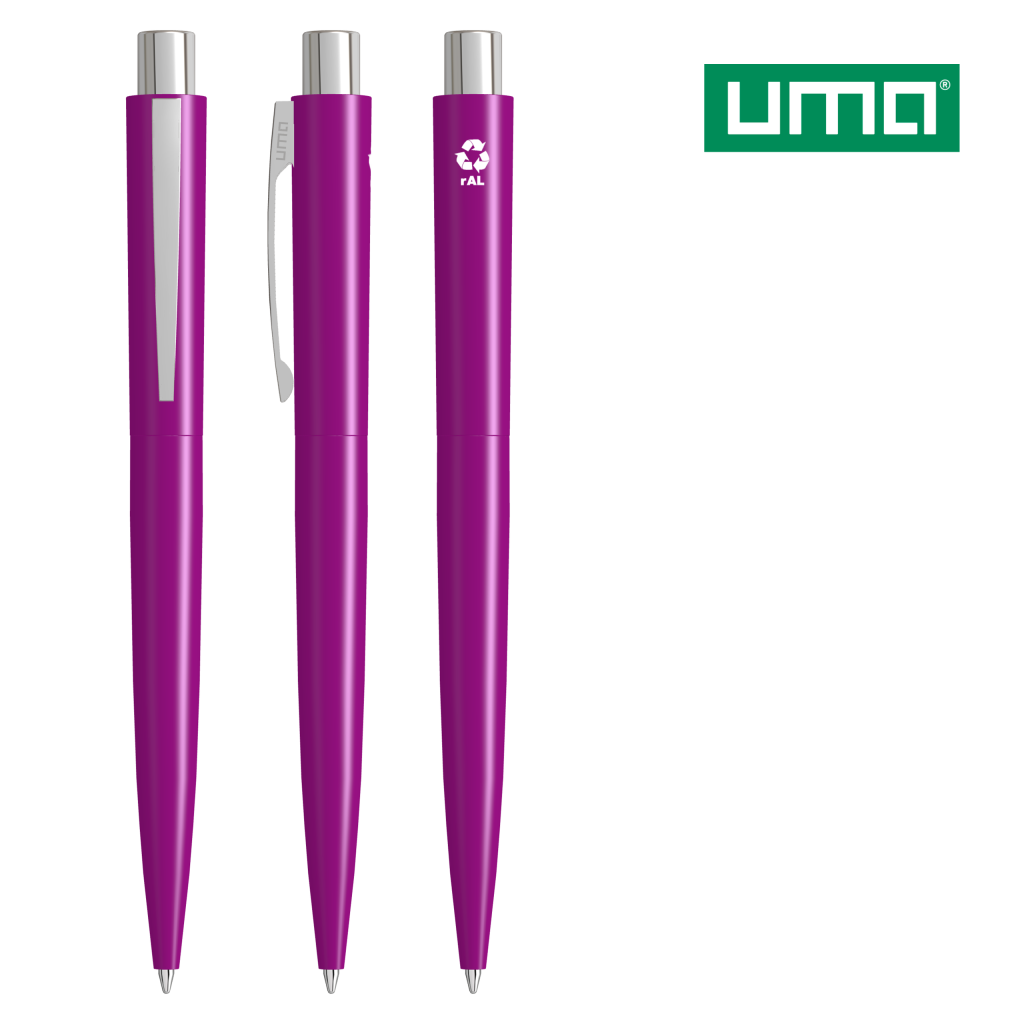 UMA LUMOS RECY Druckkugelschreiber – Magenta