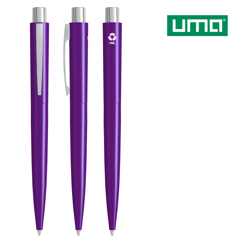 UMA LUMOS RECY Druckkugelschreiber – Violett