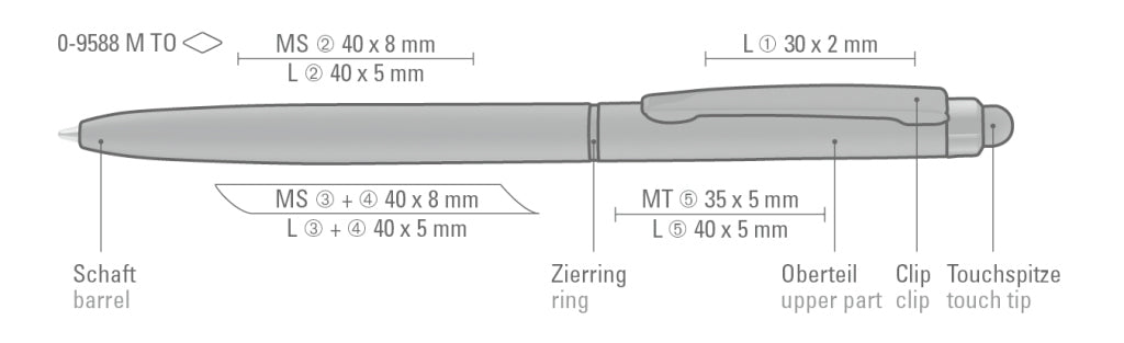 UMA SKINNY M TOUCH Touchpen – Druckskizze