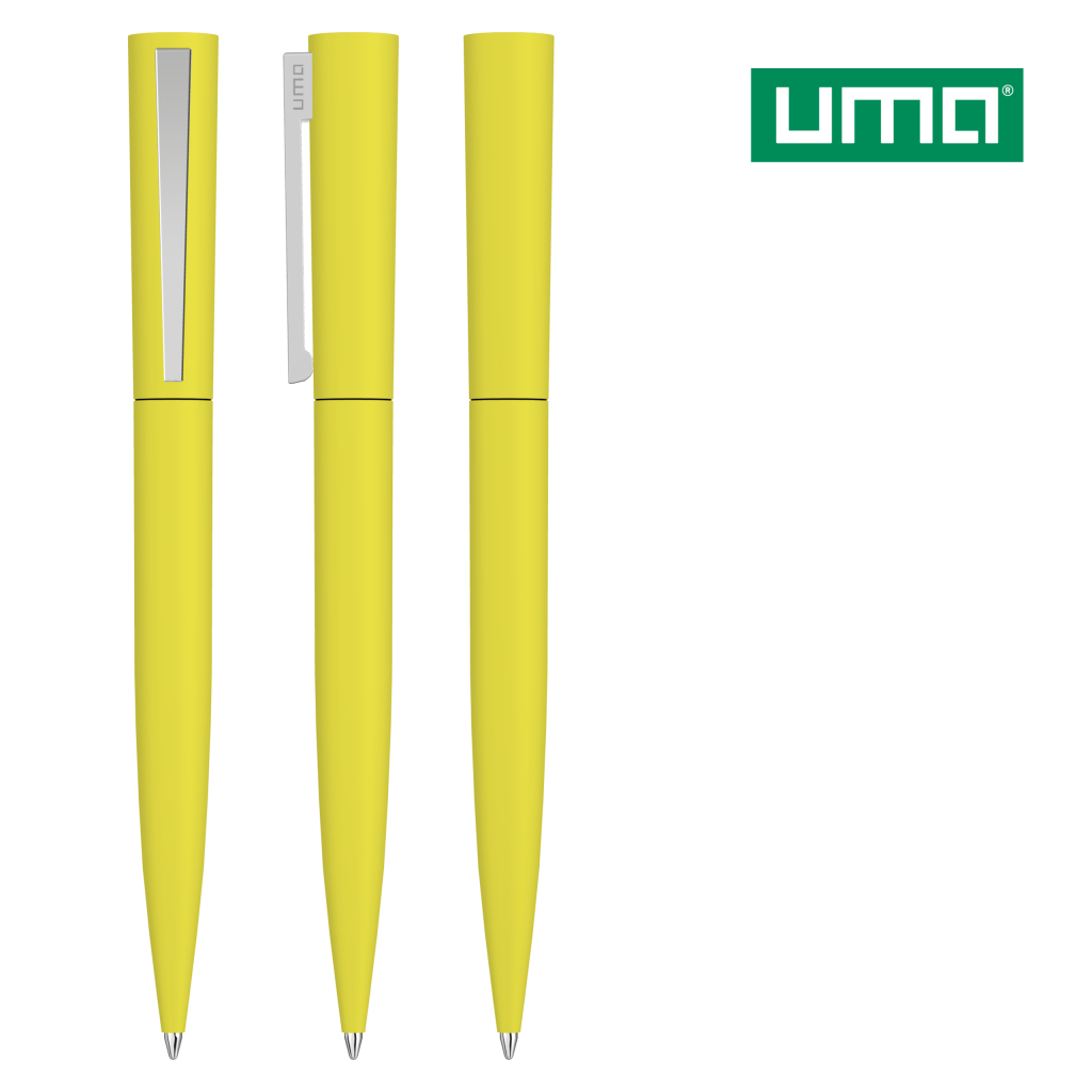 UMA BRUSH GUM Drehkugelschreiber – Gelb