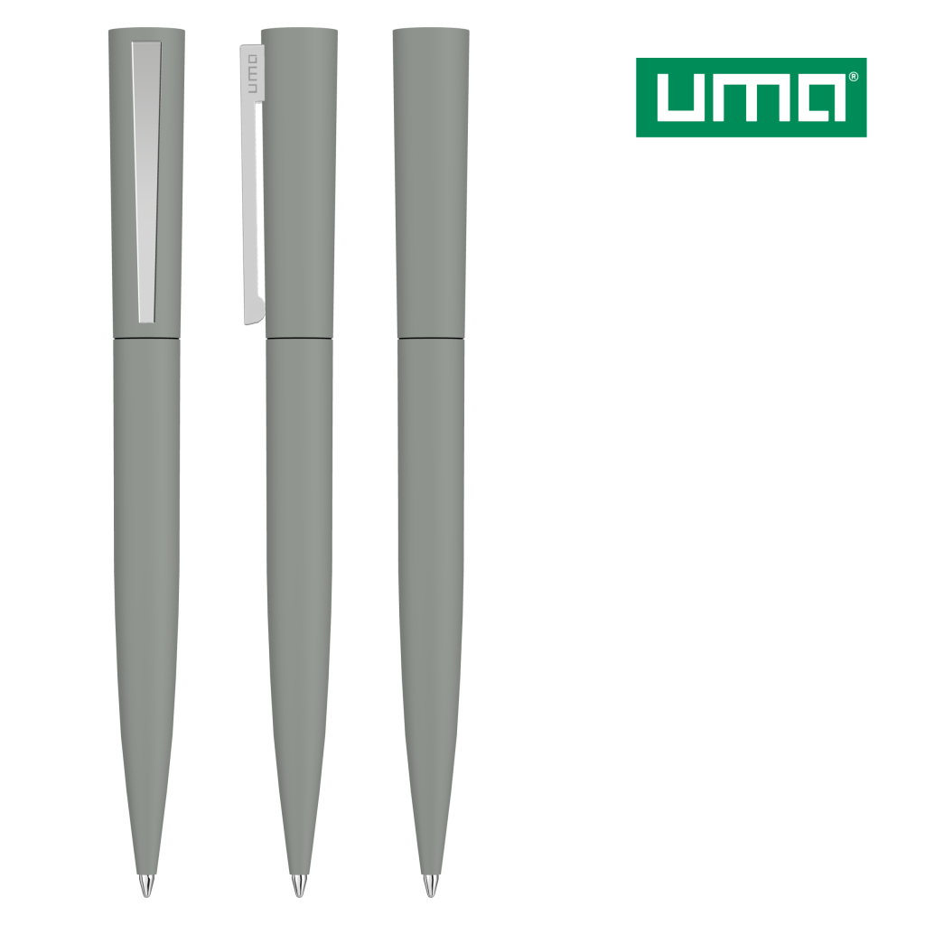 UMA BRUSH GUM Drehkugelschreiber – Grau