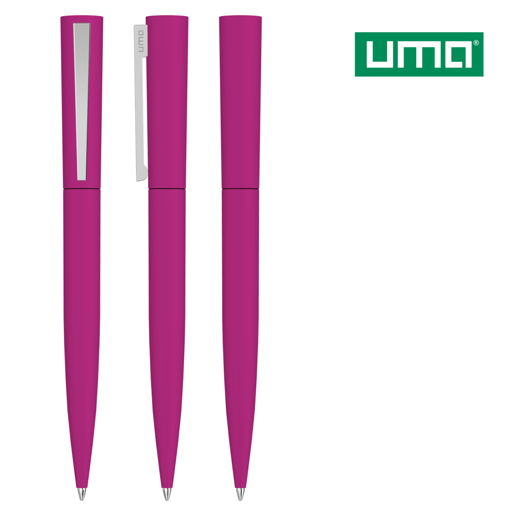 UMA BRUSH GUM Drehkugelschreiber – Magenta