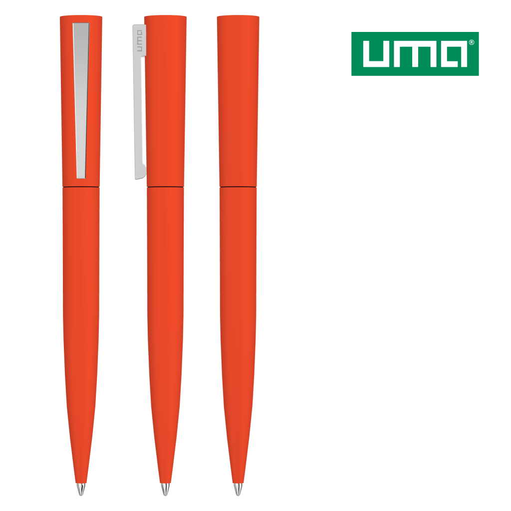 UMA BRUSH GUM Drehkugelschreiber – Orange