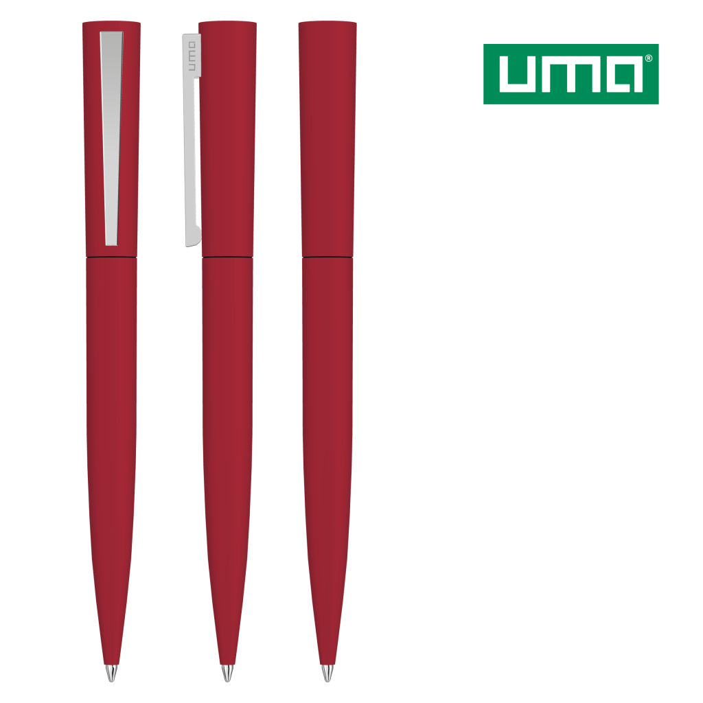 UMA BRUSH GUM Drehkugelschreiber – Rot