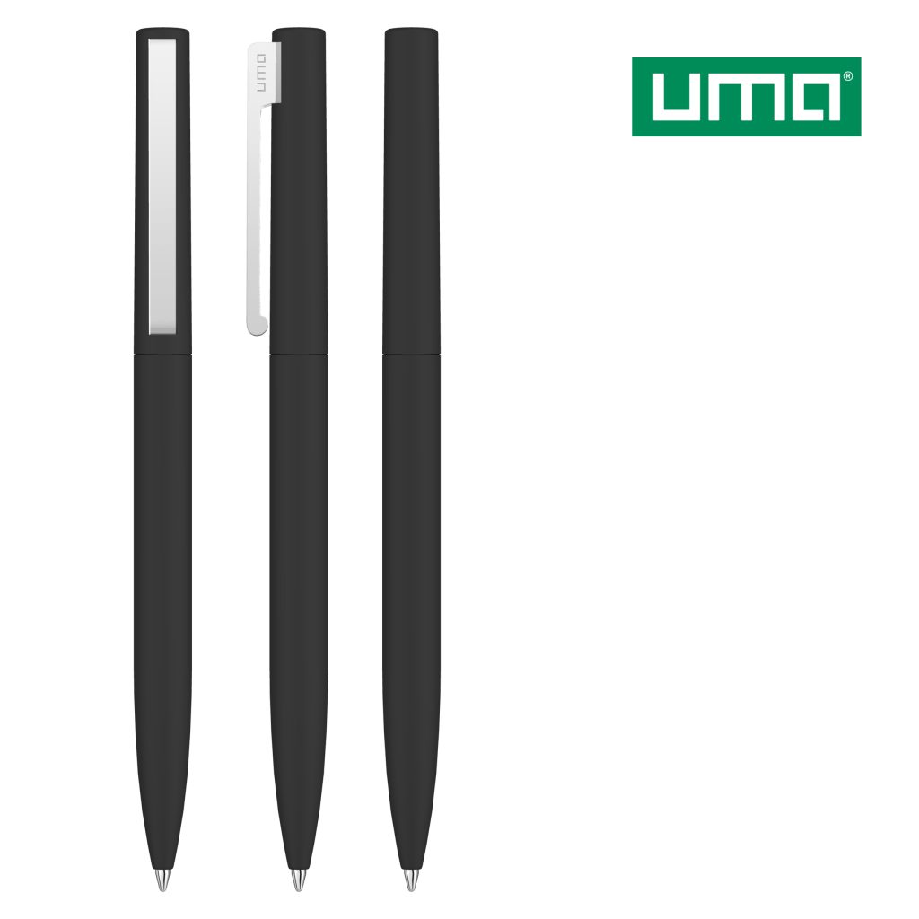 UMA BRIGHT F GUM Drehkugelschreiber – Schwarz