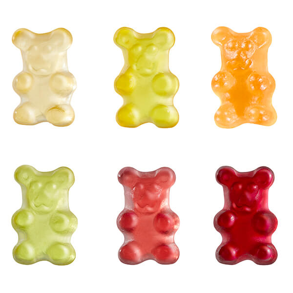Fruchtgummi STANDARD-Formen 10 g im kompostierbaren Tütchen – Premium-Bärchen