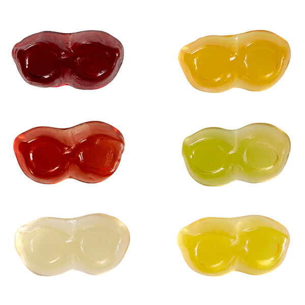 Fruchtgummi STANDARD-Formen 15 g im konventionellen Tütchen – Brille