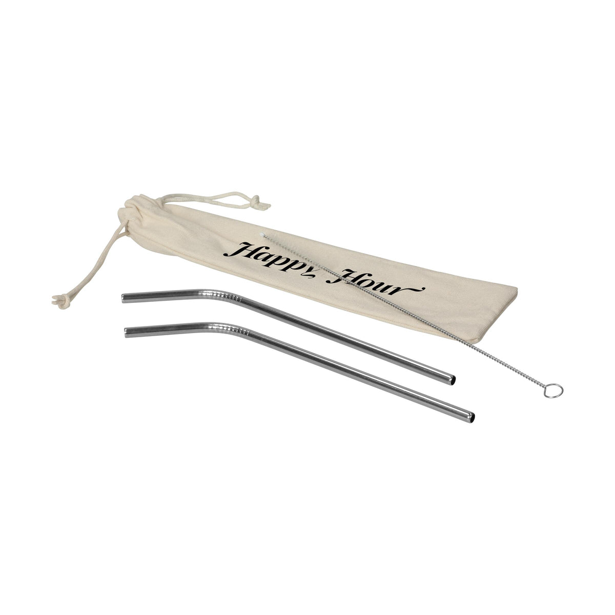 Strohhalm-Set „Steel“ – Detailansicht