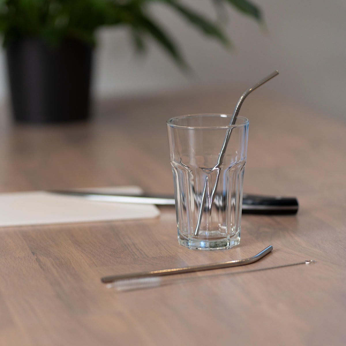 Strohhalm-Set „Steel“ – Detailansicht