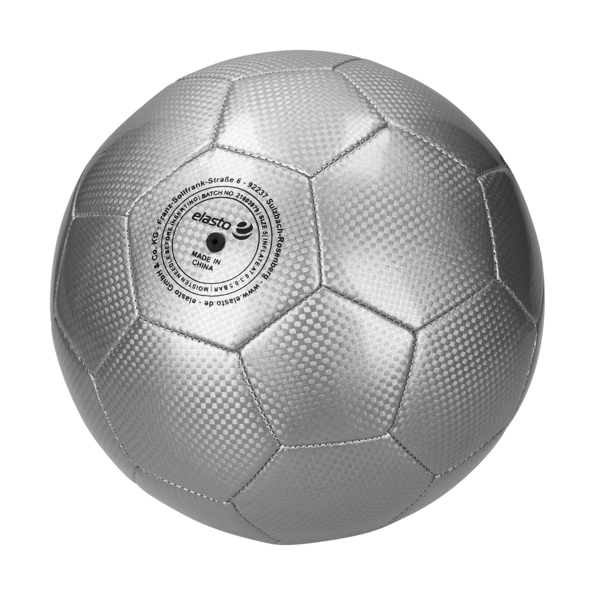 Fußball „Carbon“, groß als Werbeartikel mit Logo
