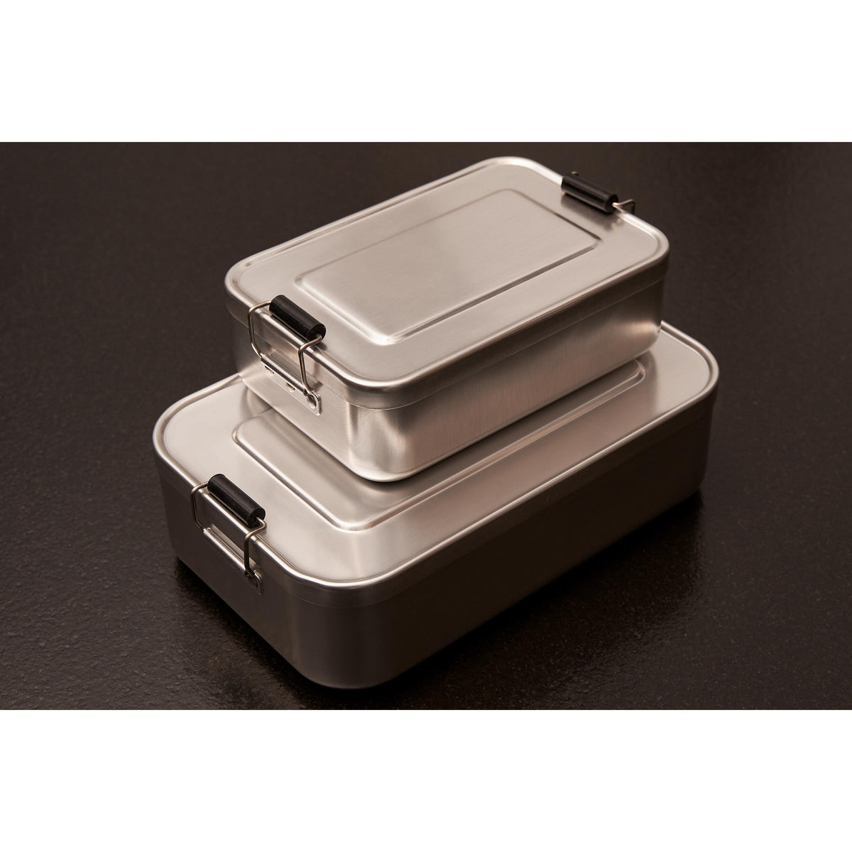 Vorratsdose „Aluminium“, groß als Werbeartikel mit Logo