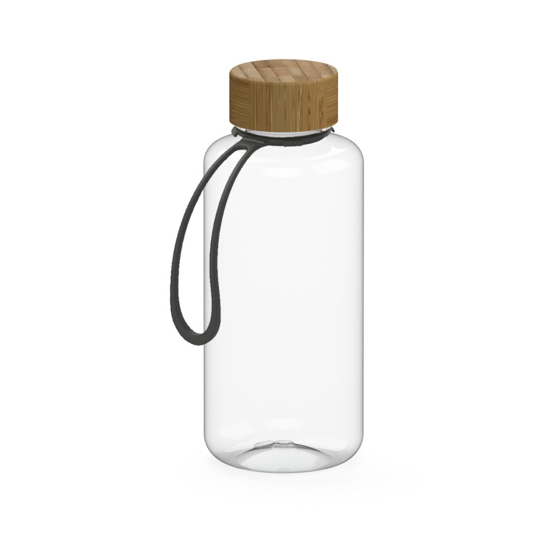 Trinkflasche „Natural“, 1,0 l, inkl. Strap als Werbeartikel mit Logo