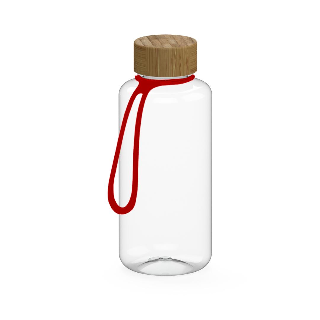 Trinkflasche „Natural“, 1,0 l, inkl. Strap als Werbeartikel mit Logo
