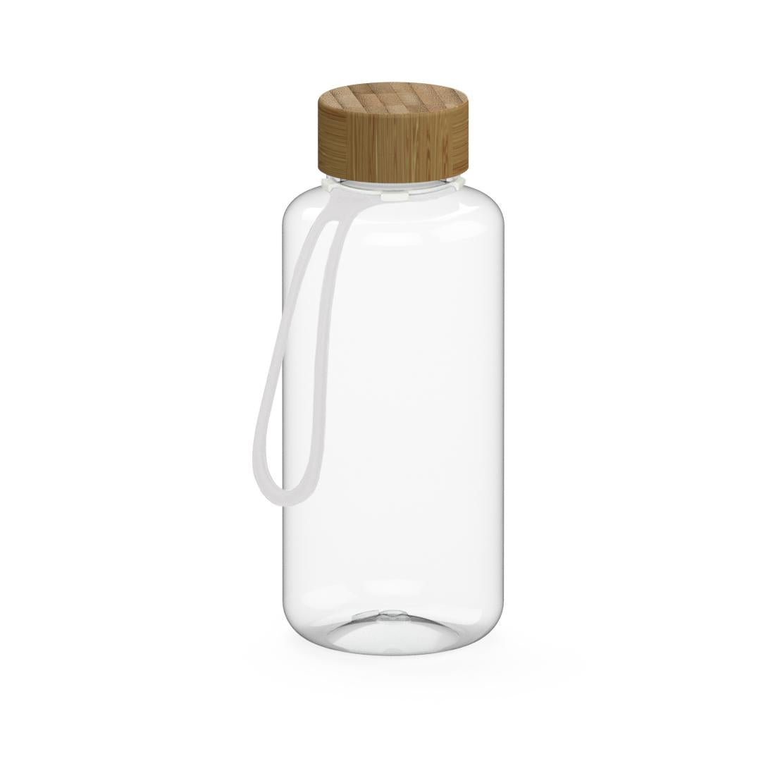 Trinkflasche „Natural“, 1,0 l, inkl. Strap als Werbeartikel mit Logo