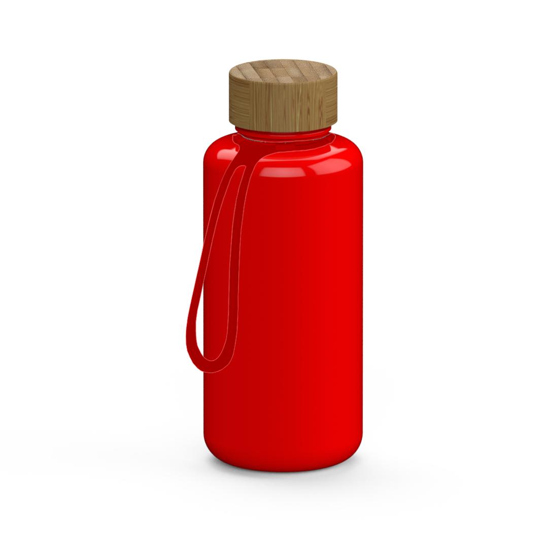Trinkflasche „Natural“, 1,0 l, inkl. Strap als Werbeartikel mit Logo